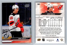 2023-24 Upper Deck Extended Erik Haula Penalty Box Photo Variation #581 Devils