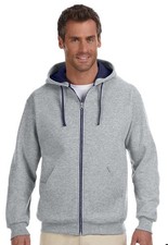 NEW Jerzees Full-Zip Hoodie - Oxford Gray - Size 3XL - FAST SHIP