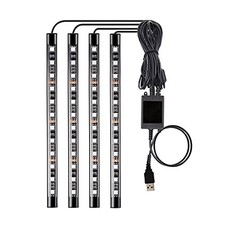 Led Interior Car Lights, Controller Led Lights for Cars, Multicolor Music