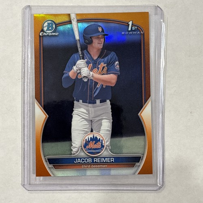 #ad Jacob Reimer 2023 Bowman Chrome True Orange 1 25 1st RC #BCP 181 $175.00