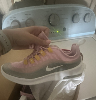 Nike Air Max Axis Kids US 6 Pink Gray White Mesh Low Top Sneakers AH5222-604