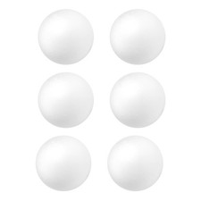 Craft Foam Balls 6 Pack 4.5" White Polystyrene Styrofoam School Project DIY Deco