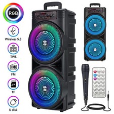 1000W Lautsprecher Bluetooth 5.3 Lautsprechersystem RGB TWS Karaoke mit Mikrofon