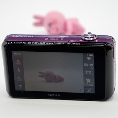 Sony Cyber-Shot DSC-WX30 Purple 16.2MP Compact Digital Camera