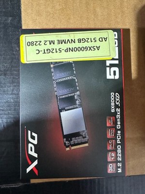 ADATA XPG SX6000 512GB NVMe M.2 2280 SSD PCIe Gen3 Tested Working