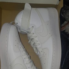 Nike Air Force 1 High Top Sneaker White Lace-...