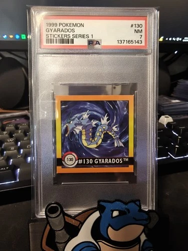 1999 Pokemon Artbox Sticker Series 1 Gyarados -PSA 7