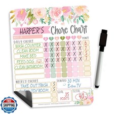 Magnetic Chore Chart for Kids - Good Behavior Chart for Kids at Home, Dry Era