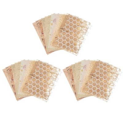 45 Blatt strukturiertes Scrapbook-Papier, spezielles Netzstoff, beige für Marke