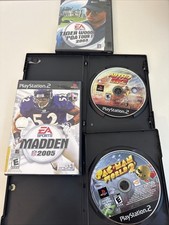 PS2 Madden NFL 2005 + Tiger PAC Man Nitro Sony PlayStation 4 Game Lot