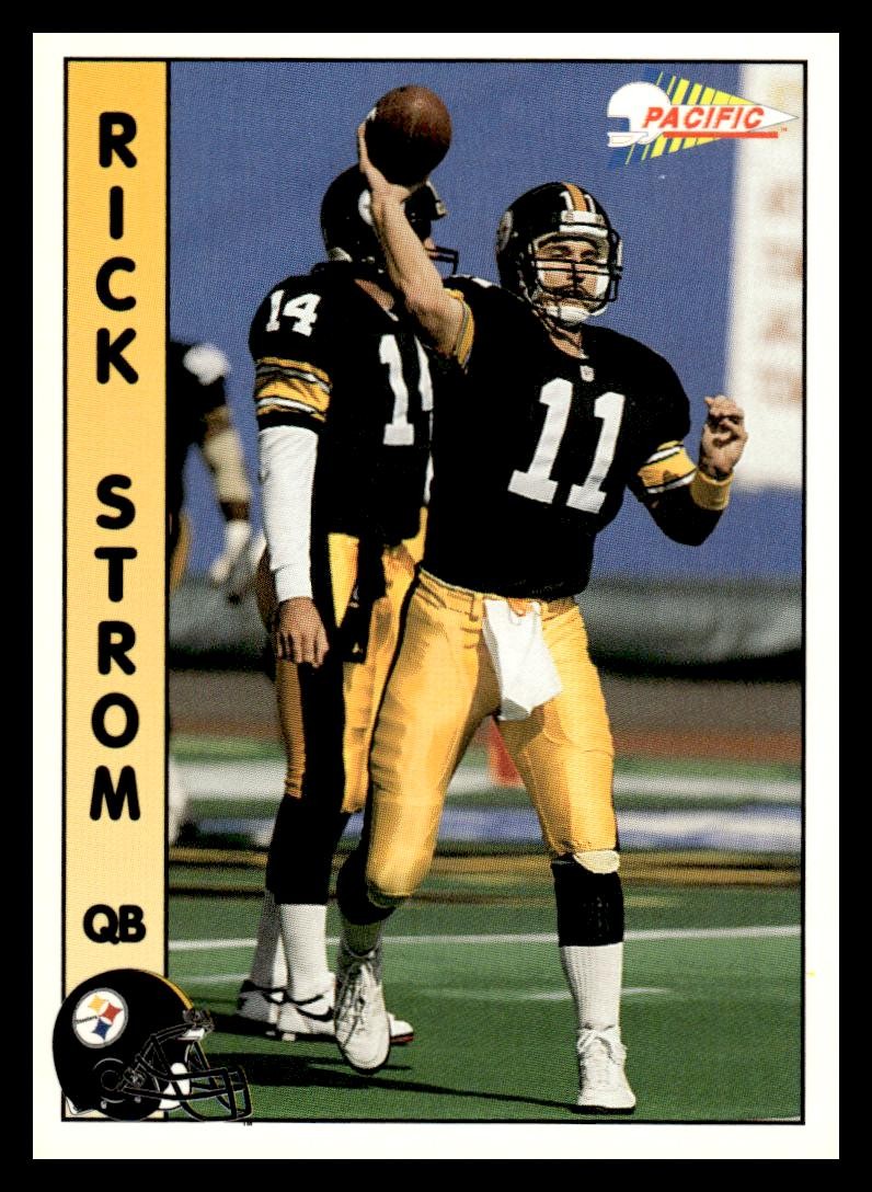 1992 Pacific #591 Rick Strom Pittsburgh Steelers Rookie