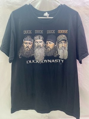 Alstyle Duck Dynasty Men's Size L Black Tee-Shirt 100% Cotton