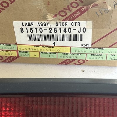 Genuine Toyota Previa 1991-1997 3rd Third Brake Light Stop Lamp