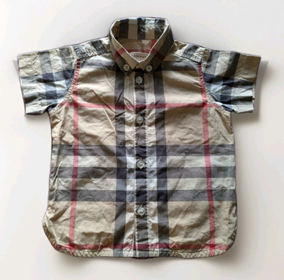Kinder Burberry Nova Check Hemd 9 Monate 71 cm Länge 34 cm