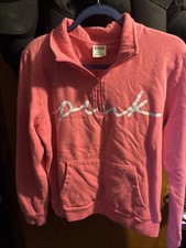 Pink Quarter Zip Sweater Size M