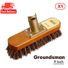 Groundsman 9"Inch Deck Scrub Heavy Duty Outdoor Floor & Patio Cleaning Brush