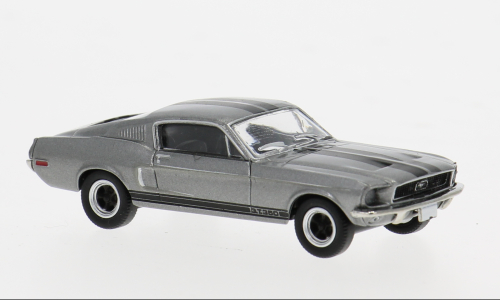 Brekina 19607 Ford Mustang Gt 350 Fastback, Grau, 1968, Modell 1:87 (H0)-image