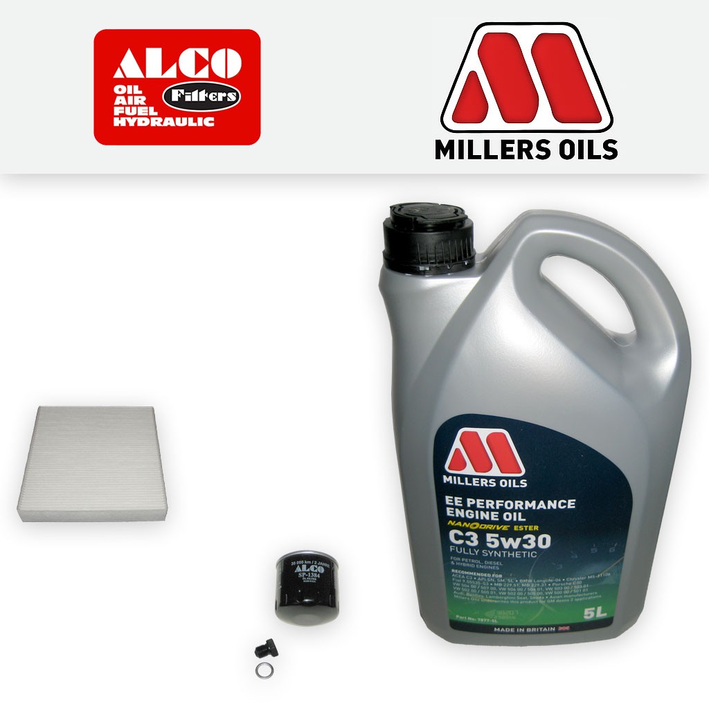 SERVICE KIT for SEAT ARONA 1.0 TSI OIL CABIN FILTERS +EE C3 5w30 OIL (2016-2020)