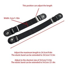 2 Pcs No Buckle Elastic Belt Invisible Loop Belt for Jeans Pants