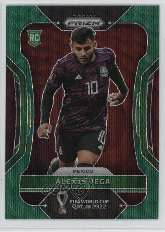 2022 Panini Prizm World Cup Qatar Green Wave Prizm Alexis Vega #142 1p48