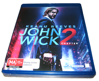 John Wick: Chapter 2 - Keanu Reeves - Blu-Ray - New Sealed - Region B