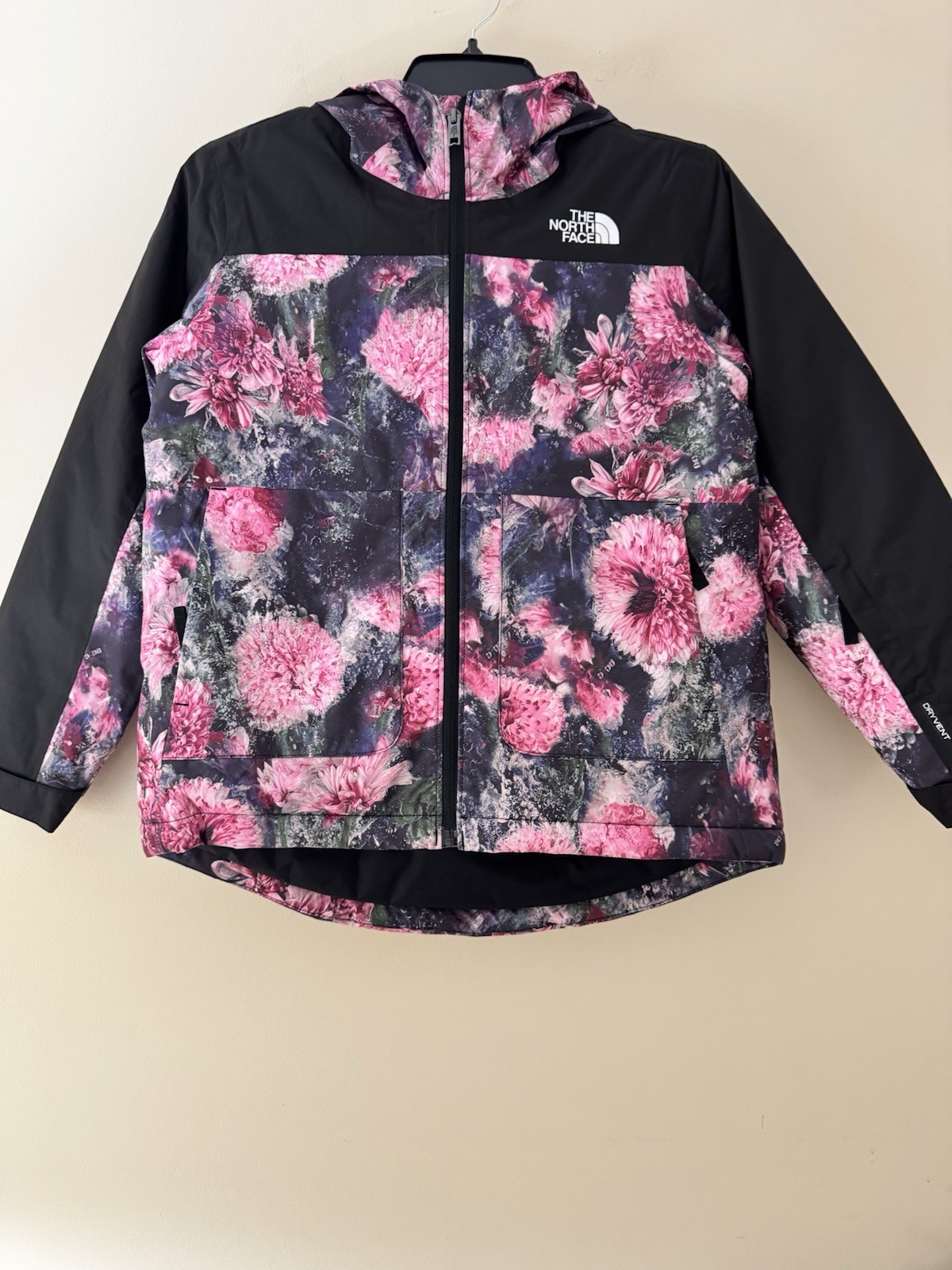 NWOT The North Face Girls' Freedom Insulated Jacket In Pale Blossom Frozen Sz L image 2