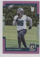 2017 Donruss Optic Rookies Pink Prizm Derek Barnett #108 g6p