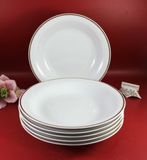 PMR Bavaria Jaeger & Co - 6 Stück Suppenteller Ø 23 cm. Gold Rand