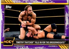 2021 topps wwe nxt purple parallel #10 timothy thatcher