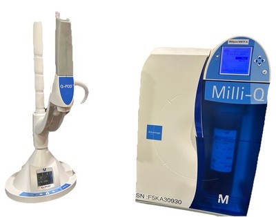 Millipore Milli-Q Advantage A10 Ultrapure Water Purification System w/ Q-Pod