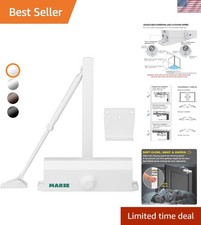 Universal Installation Hydraulic Door Closer - Smooth Operation for Light Doors