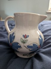 Buchan Portobello Stoneware flower Design Jug 1950s Scotland.  