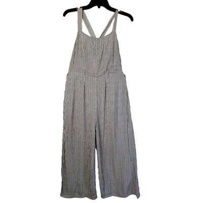 AE American Eagle Striped Jumpsuit Women s Size 6 Wide Leg One Piece