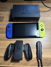 Nintendo Switch HAC-001 Console Blue And Neon Yellow Bundle