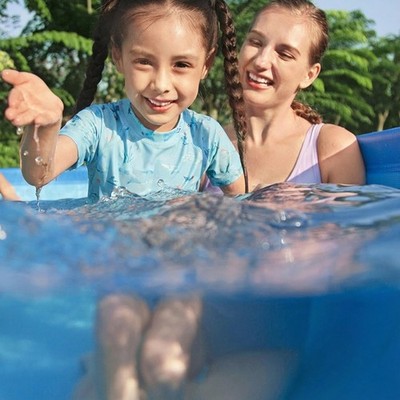 Bestway Steel Pro MAX 15' x 48'' Round Above Ground Swimming Pool for Backyard