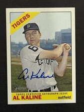 2015 Topps Heritage Real One Auto Blue Ink Al Kaline #ROA-AK Auto HOF