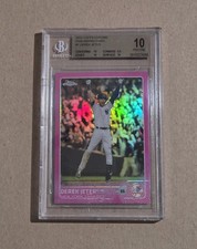 2015 Topps Chrome Pink Refractor Derek Jeter #1 BGS 10 