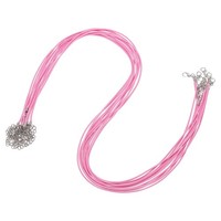 10 StüCk 24 Zoll Gewachste Halskettenschnur 1,5 Mm Zur Schmuckherstellung, Rosa