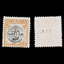 8055: Grenada SG183 1.50$ Orange 1951 Sc#162 Mi154 Used C£10