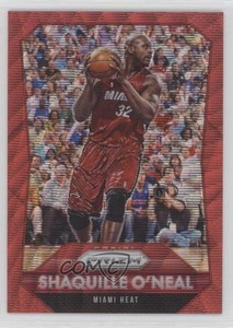 2015-16 Panini Prizm Ruby Wave Prizm /350 Shaquille O'Neal #284 HOF