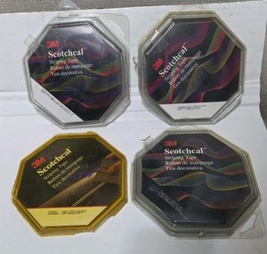 7 - 3M Scotchcol 3/16 Stripping Tape 2 Black 2 Char Met 2 Silver Met 1 Nutmeg