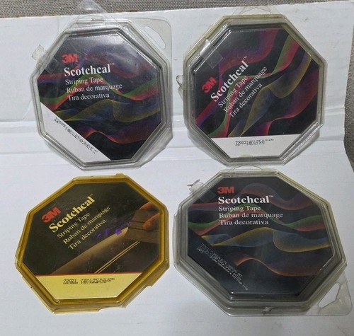 7 - 3M Scotchcol 3/16 Stripping Tape 2 Black 2 Char Met 2 Silver Met 1 Nutmeg