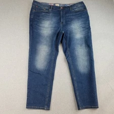 Vintage Weatherproof Jeans Mens Sz 46x30 Regular Taper Fit DarkMedWash Normcore