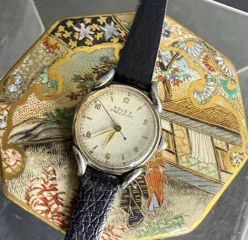 VINTAGE ROLEX PRECISION STAINLESS STEEL HANDWIND WATCH