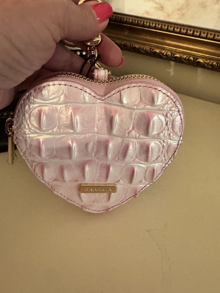 Brahmin Heart Pouch Rose Water Melbourne cuero genuino Foto 2 de 4