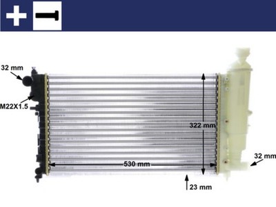 Motorkühler Wasserkühler MAHLE CR 468 000S für CITROËN S1 SAXO S0 BiFuel VTS VTL