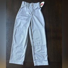 NEW WITH TAGS Wilson Gray Rrlaxed Fit Baseball Pants YOUTH XS YXS   