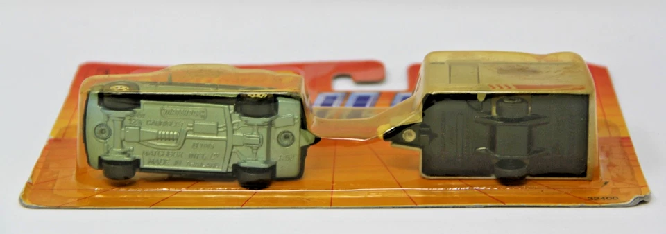 1990 Matchbox Trailers/Two Packs BMW Cabriolet & Caravan TP-123 New On Card Rare - Image 4 of 4