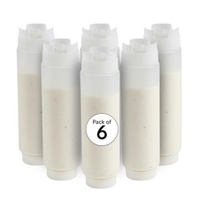 Squeeze Bottle 16 Ounce FIFO Clear Plastic Condiment Dispenser Restaurantware