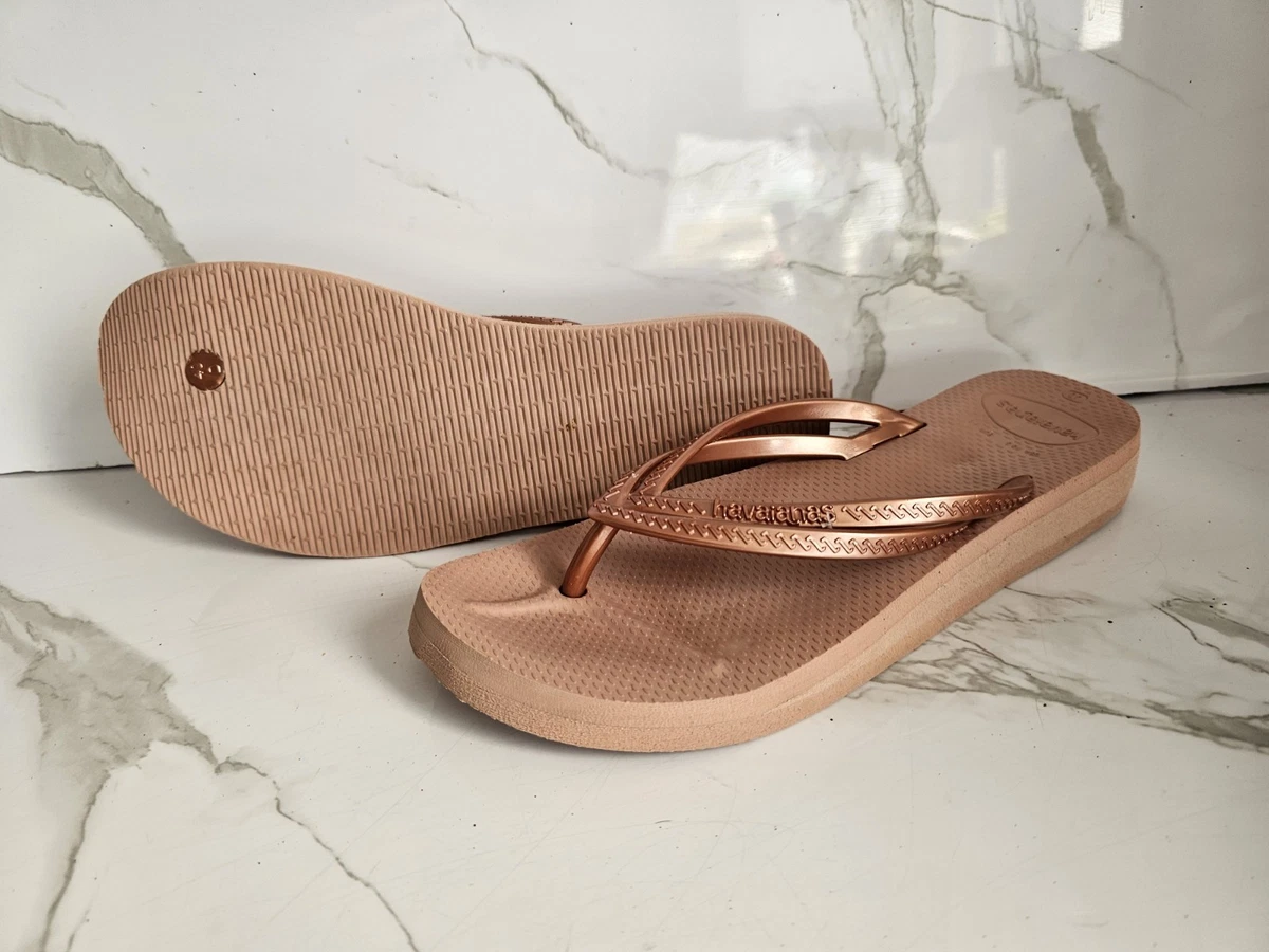 havaianas shoes havaianas high fashion wedge flip flops
